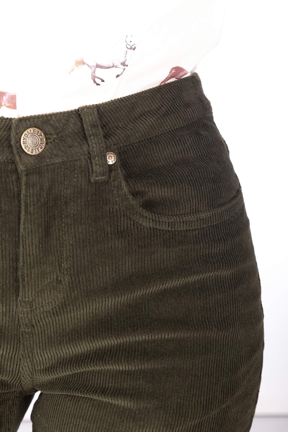 Rydale Ladies Straight Leg Corduroy Trousers - Ella
