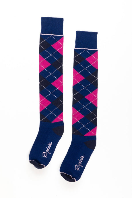Rydale Ladies Argyle Knee High Riding Socks