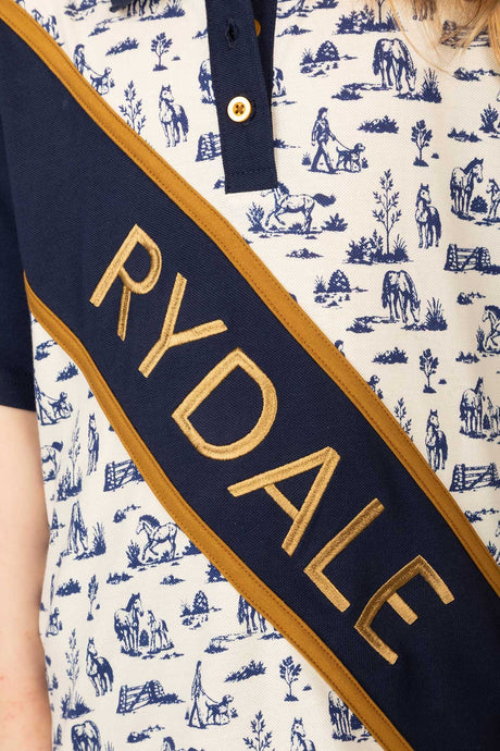 Rydale Junior Equestrian Sash Polo Shirt - Muston