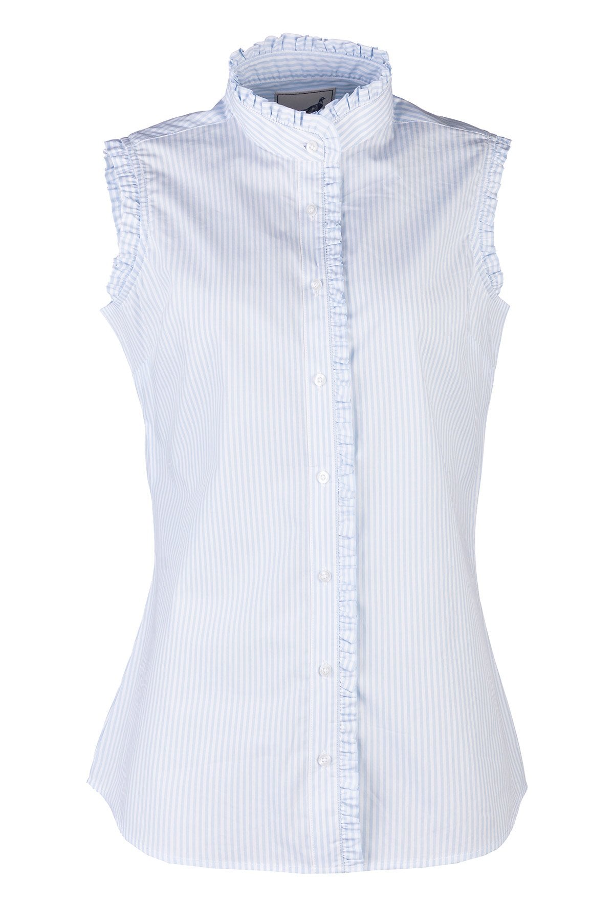 Rydale Ladies Ruffled Sleeveless Shirt - Ivy