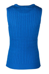 Rydale Ladies Crew Neck Cable Knit Vest - Emma