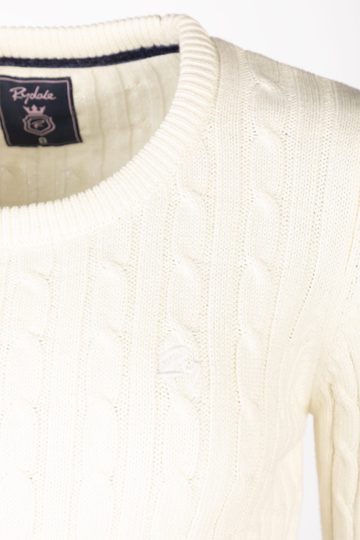 Rydale Ladies Crew Neck Cable Knit Jumper - Emma