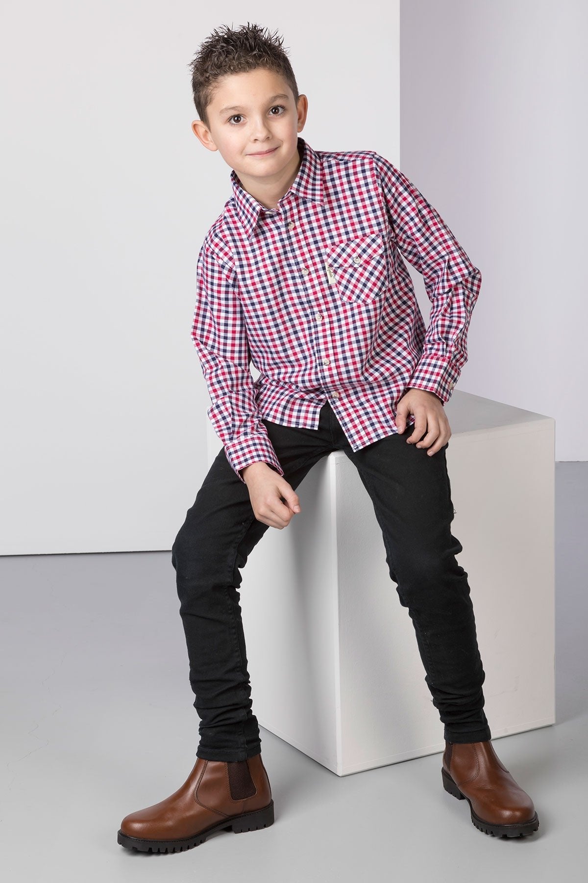 Rydale Boys Country Check Shirts