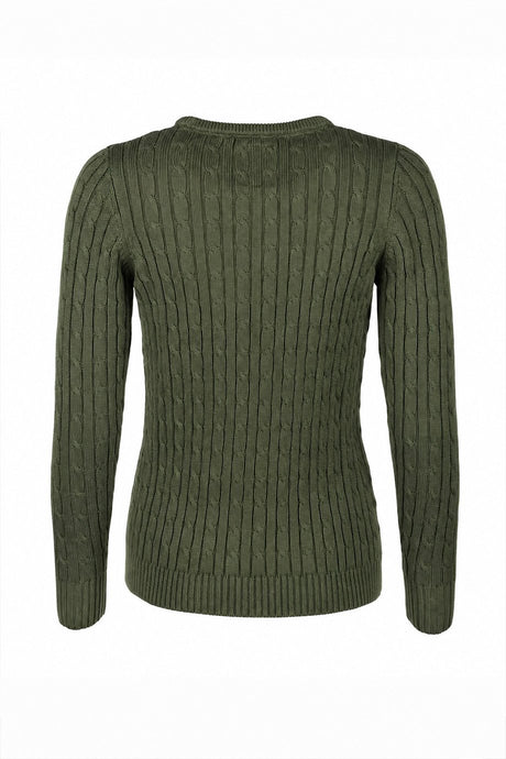 Rydale Ladies Crew Neck Cable Knit Jumper - Emma