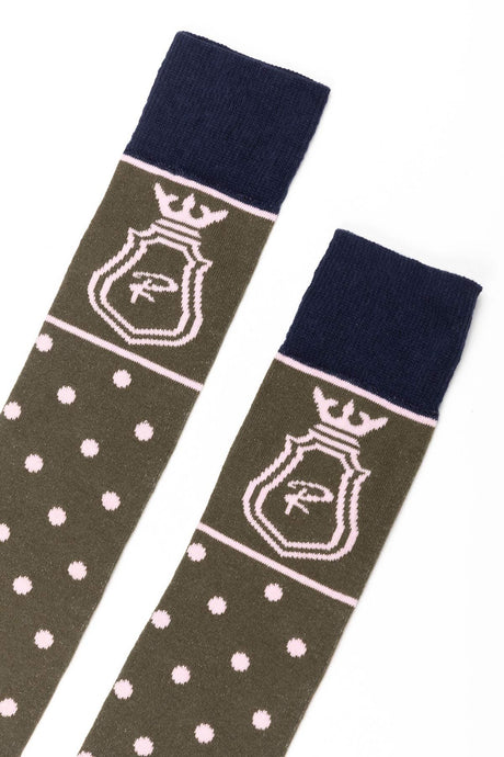 Rydale Ladies Polka Dot Knee Length Riding Socks