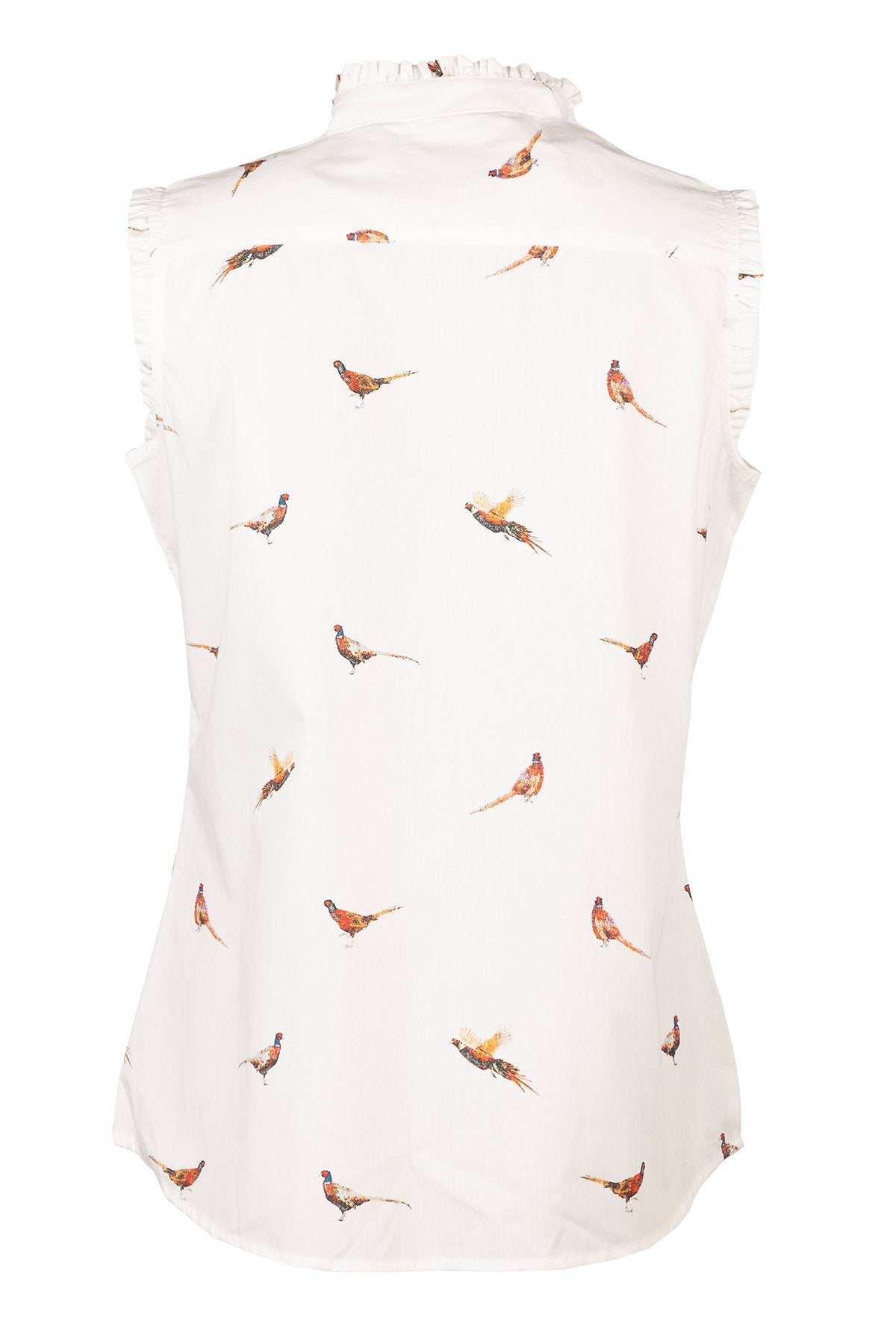 Rydale Ladies Ruffled Sleeveless Overhead Shirt - Wistow