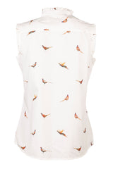Rydale Ladies Ruffled Sleeveless Overhead Shirt - Wistow