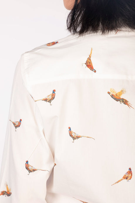 Rydale Ladies Oxford Cotton Ruffled Shirt - Ivy