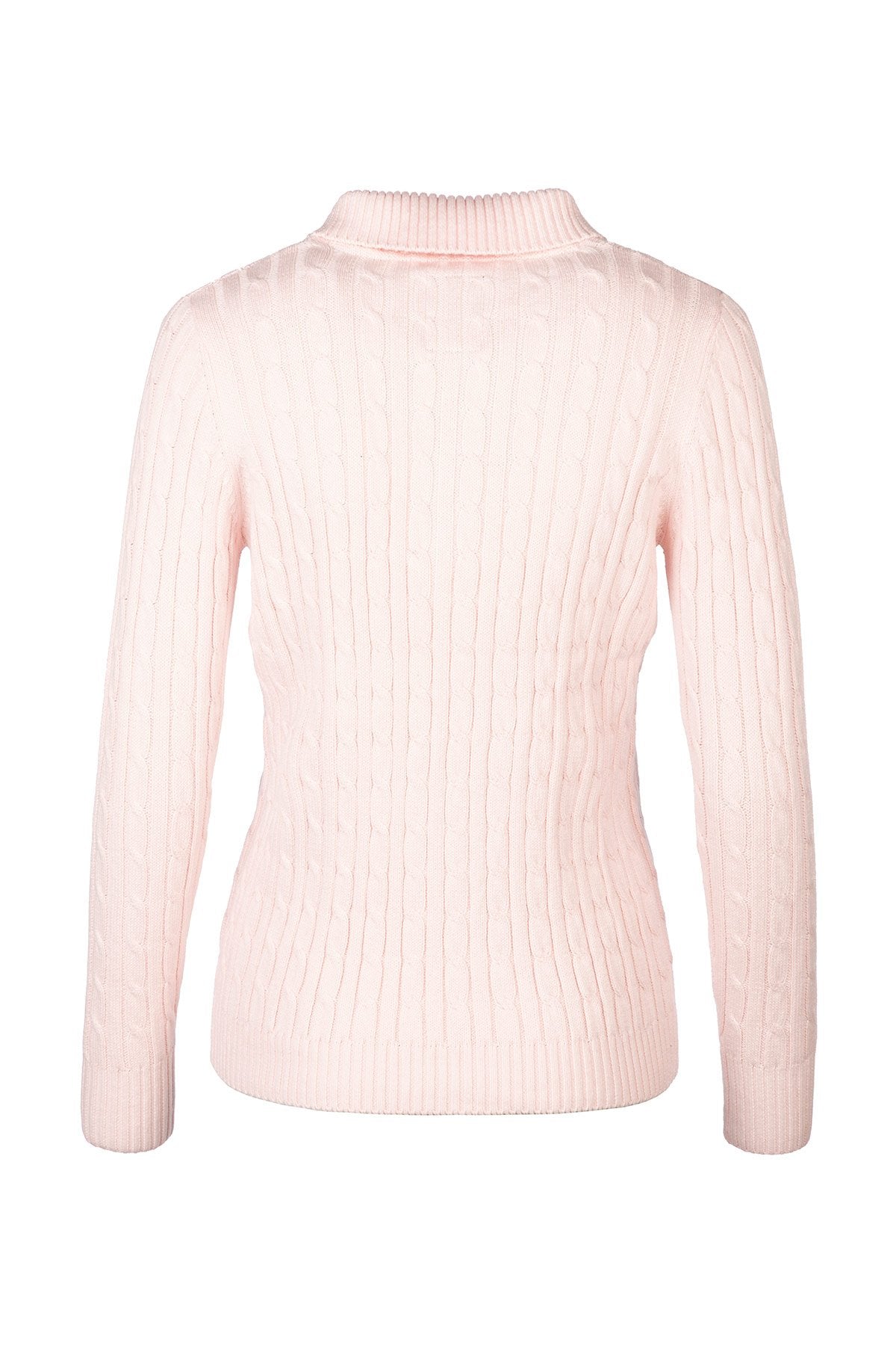 Rydale Ladies Quarter Zip Cable Knit Jumper - Emma