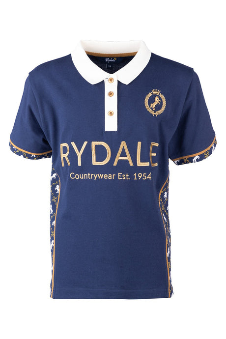 Rydale Junior Equestrian Patterned Polo Shirt - Muston