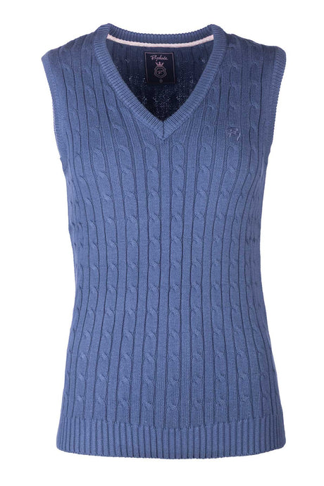 Rydale Ladies V Neck Cable Knit Vest- Emma