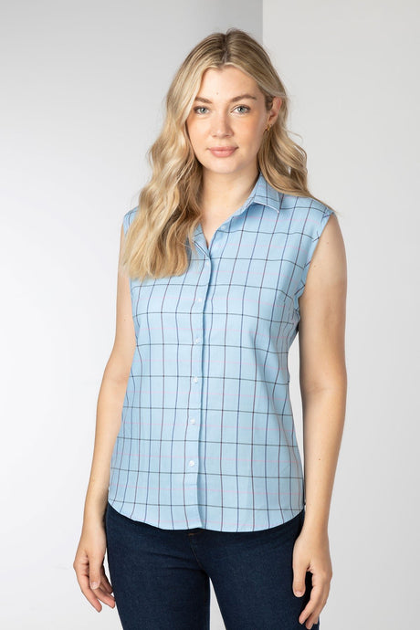 Rydale Ladies Hannah Sleeveless Country Shirt - Kate Tweed