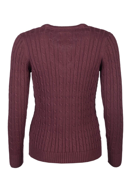 Rydale Ladies V Neck Cable Knit Jumper - Emma