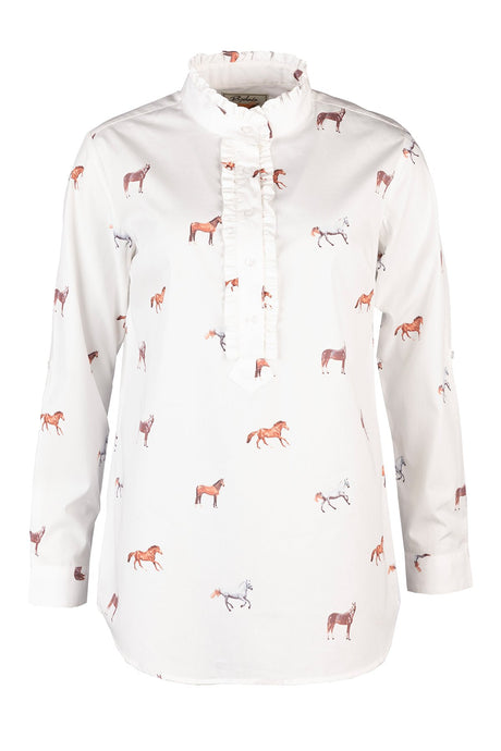 Rydale Ladies Overhead Ruffled Shirt - Ivy