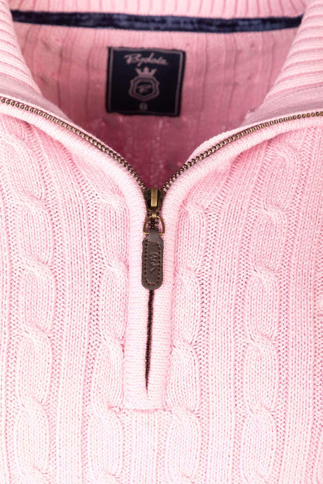 Rydale Ladies Quarter Zip Cable Knit Jumper - Emma