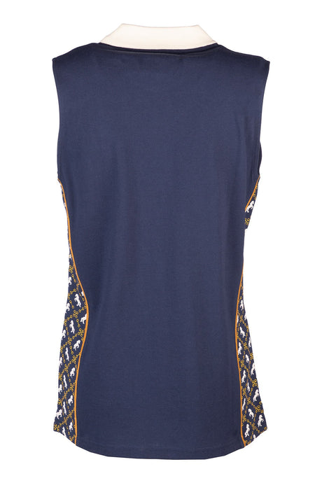 Rydale Ladies Snaffle Sleeveless Equestrian Polo Shirt