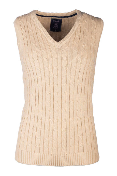 Rydale Ladies V Neck Cable Knit Vest- Emma