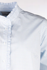 Rydale Ladies Oxford Cotton Ruffled Shirt - Ivy