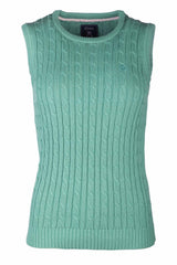 Rydale Ladies Crew Neck Cable Knit Vest - Emma