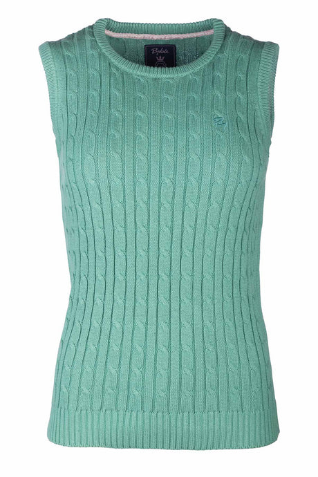 Rydale Ladies Crew Neck Cable Knit Vest - Emma