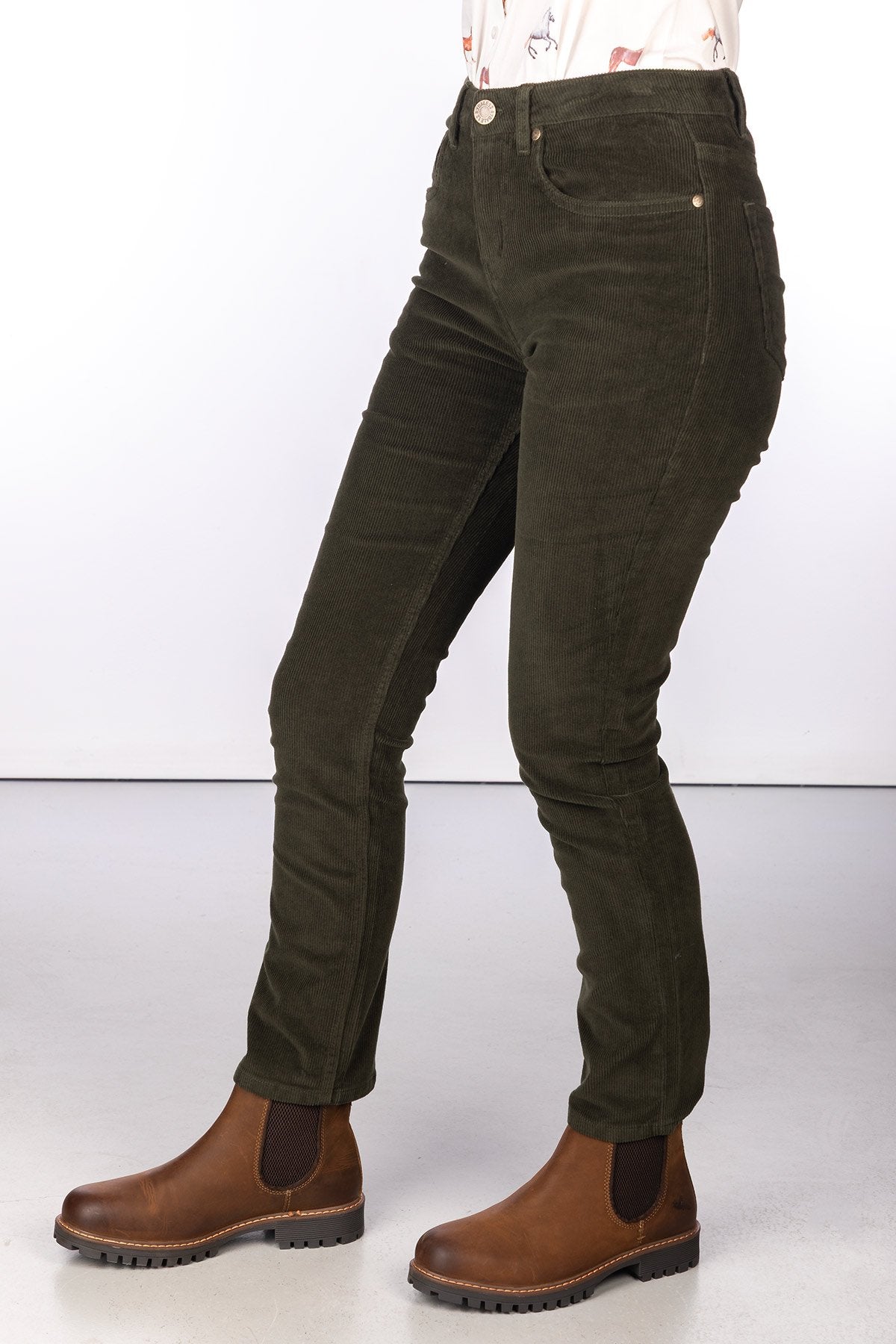 Rydale Ladies Straight Leg Corduroy Trousers - Ella