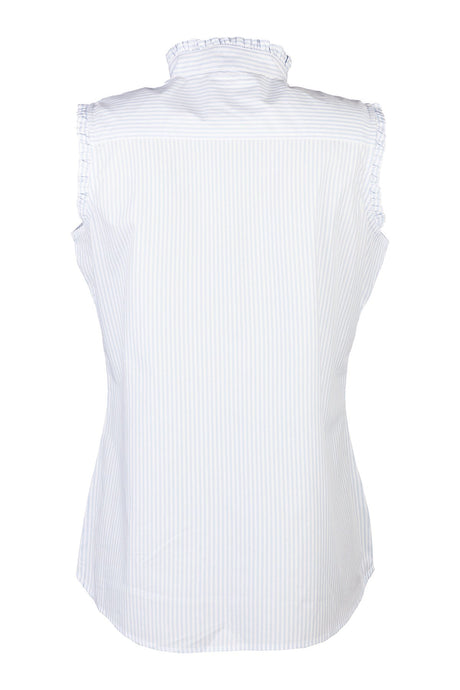 Rydale Ladies Ruffled Overhead Sleeveless Shirt - Ivy