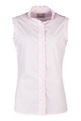 Rydale Ladies Ruffled Sleeveless Shirt - Ivy
