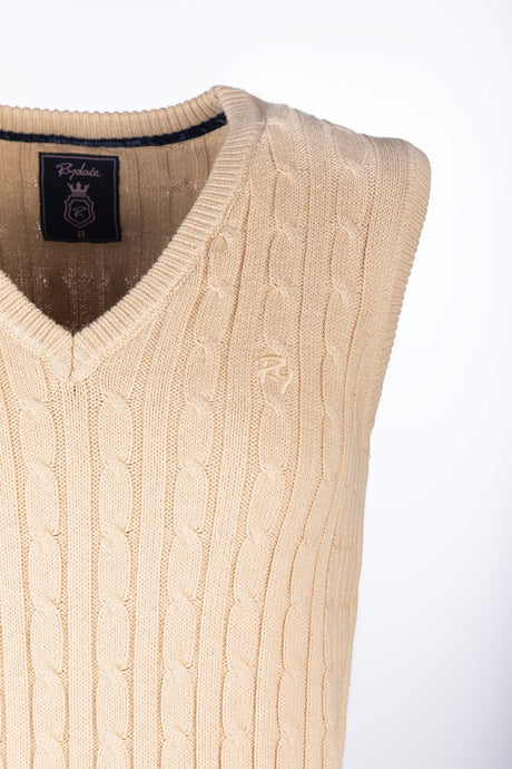 Rydale Ladies V Neck Cable Knit Vest- Emma
