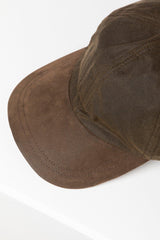 Rydale Men's Wax Baseball Cap with Nubuck Peak - Danby