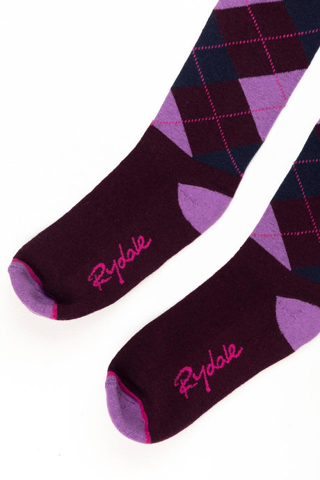 Rydale Ladies Argyle Knee High Riding Socks