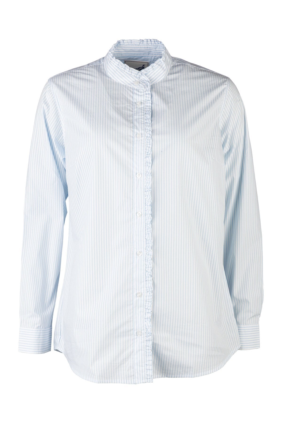 Rydale Ladies Oxford Cotton Ruffled Shirt - Ivy