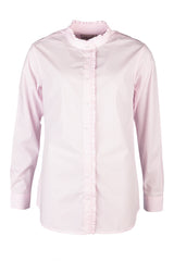 Rydale Ladies Oxford Cotton Ruffled Shirt - Ivy