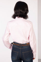 Rydale Ladies Oxford Cotton Ruffled Shirt - Ivy
