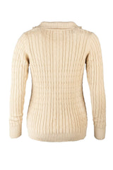 Rydale Ladies Quarter Zip Cable Knit Jumper - Emma