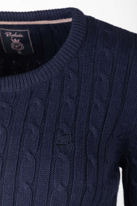 Rydale Ladies Crew Neck Cable Knit Jumper - Emma