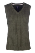 Rydale Ladies V Neck Cable Knit Vest- Emma