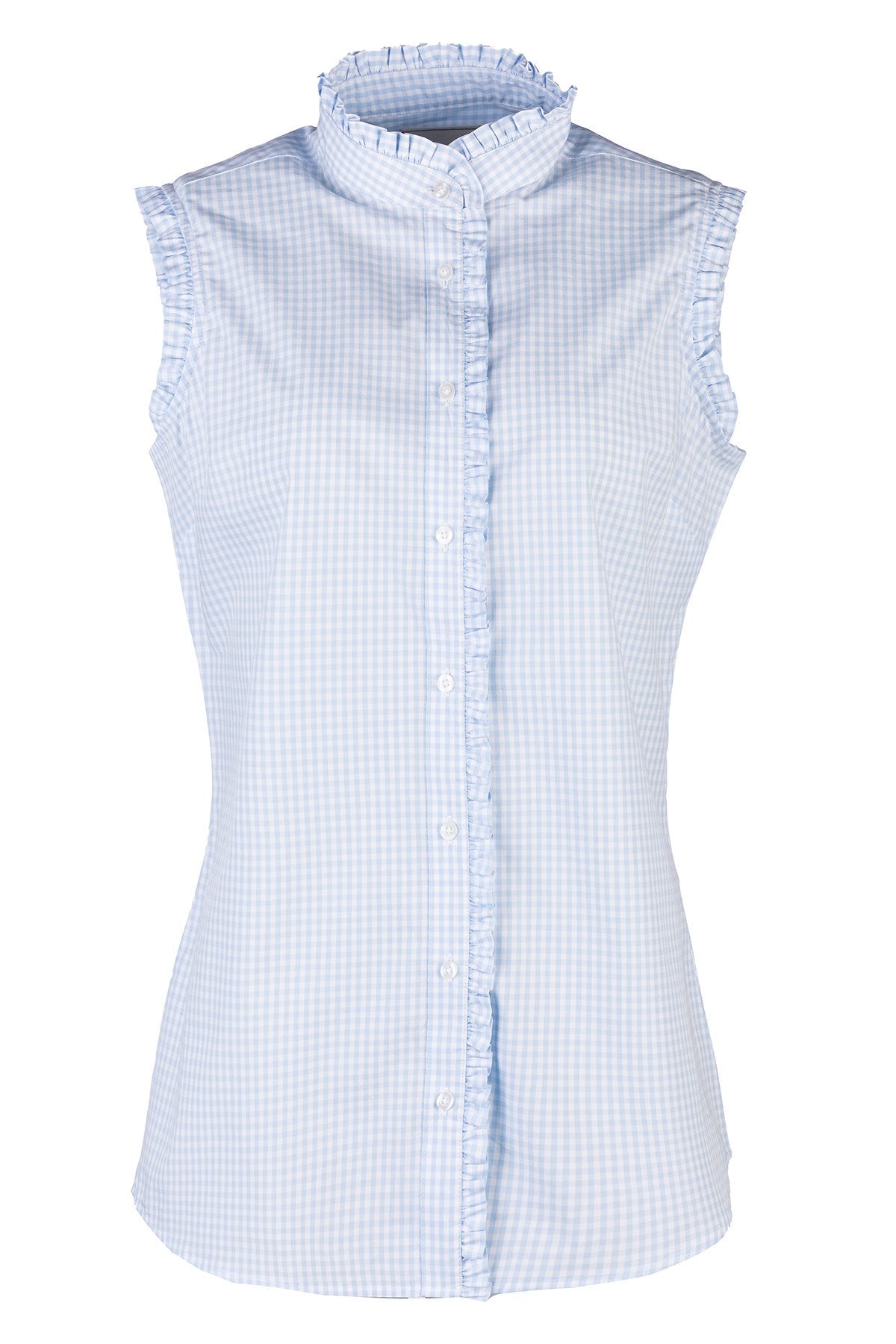 Rydale Ladies Ruffled Sleeveless Shirt - Ivy