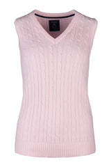 Rydale Ladies V Neck Cable Knit Vest- Emma