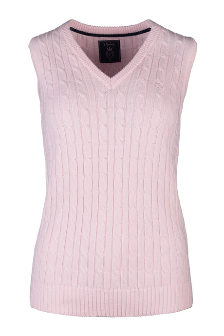 Rydale Ladies V Neck Cable Knit Vest- Emma