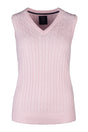 Rydale Ladies V Neck Cable Knit Vest- Emma