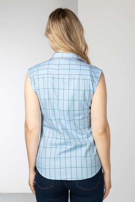 Rydale Ladies Hannah Sleeveless Country Shirt - Kate Tweed