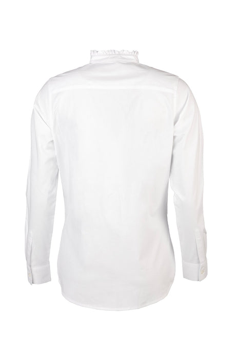 Rydale Ladies Oxford Cotton Ruffled Shirt - Ivy