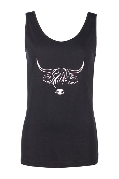 Rydale Ladies Cow Pattern Vest Top - Byland