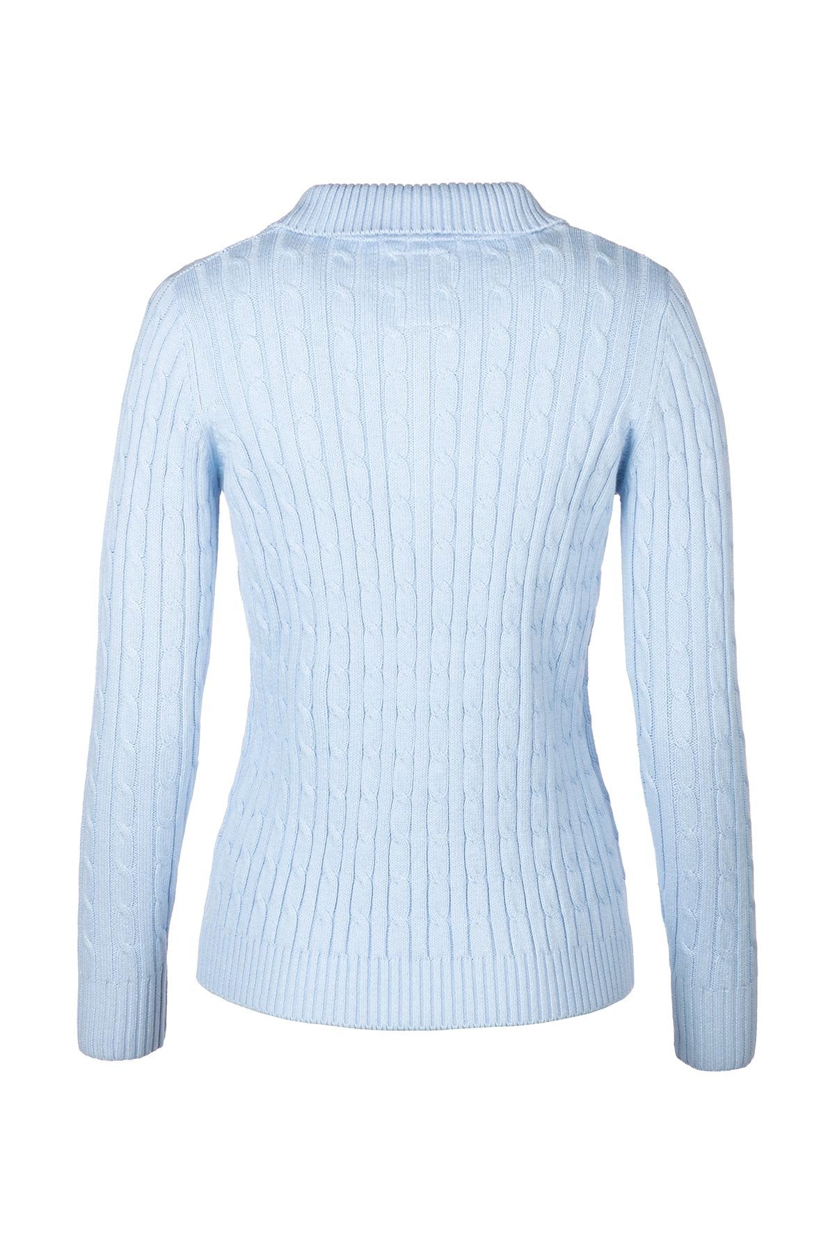 Rydale Ladies Quarter Zip Cable Knit Jumper - Emma