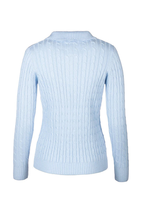 Rydale Ladies Quarter Zip Cable Knit Jumper - Emma