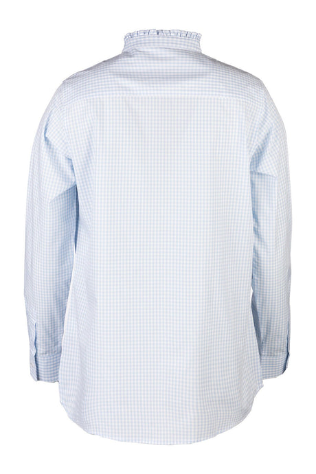 Rydale Ladies Oxford Cotton Ruffled Shirt - Ivy