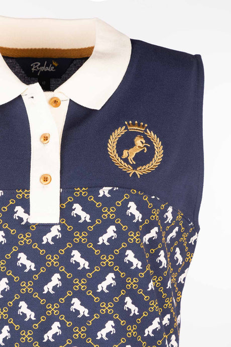 Rydale Ladies Snaffle Sleeveless Equestrian Polo Shirt