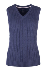 Rydale Ladies V Neck Cable Knit Vest- Emma