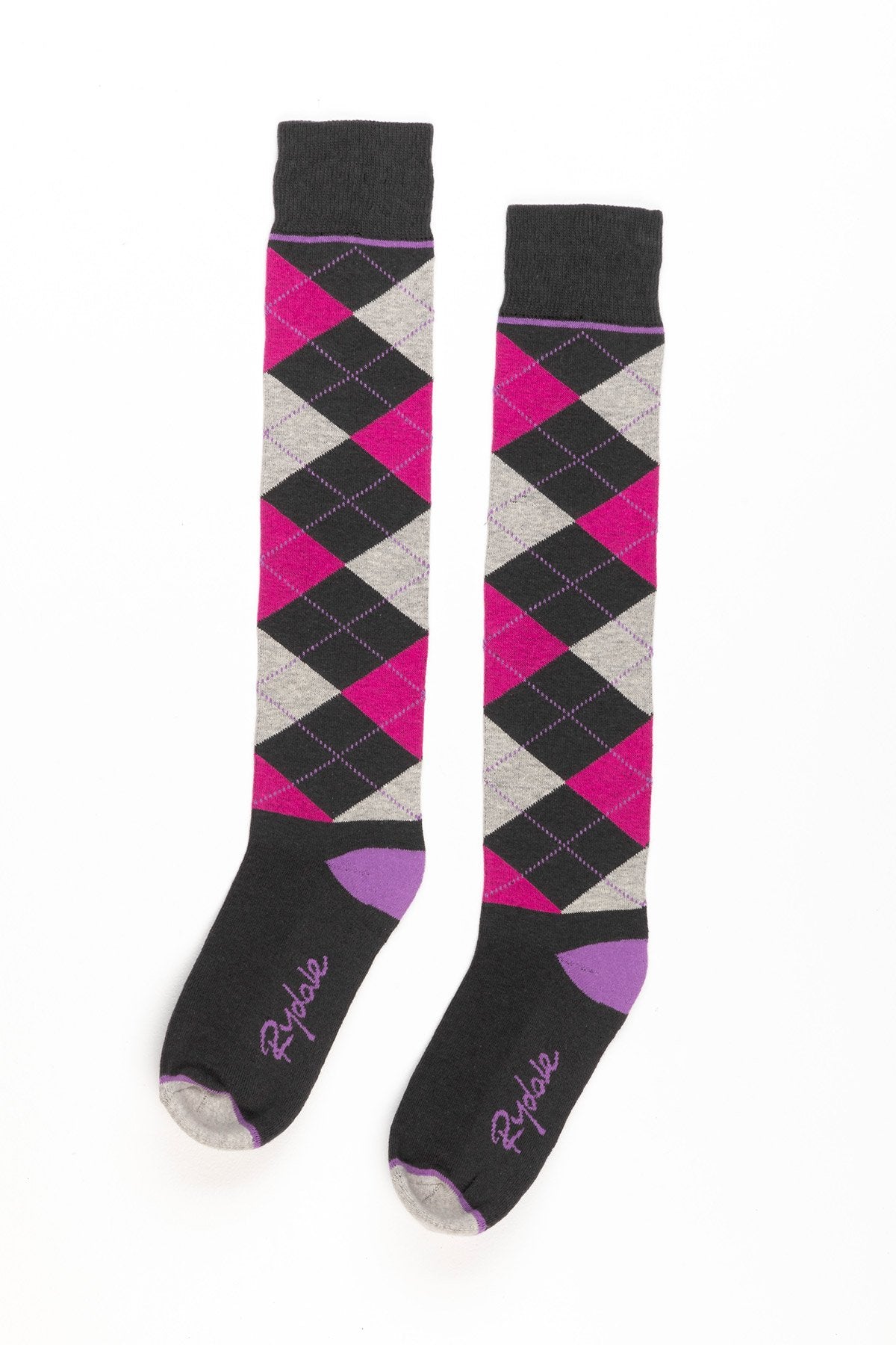 Rydale Ladies Argyle Knee High Riding Socks