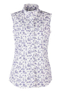Rydale Ladies Ruffled Sleeveless Shirt - Ivy